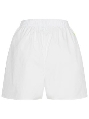 Weisse Popeline Shorts Rückansicht