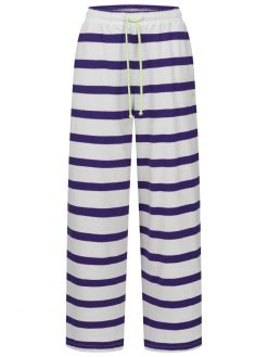 Lounge Hose mit Streifen lila