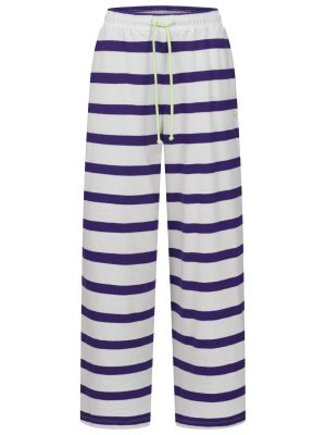 Lounge Hose mit Streifen lila