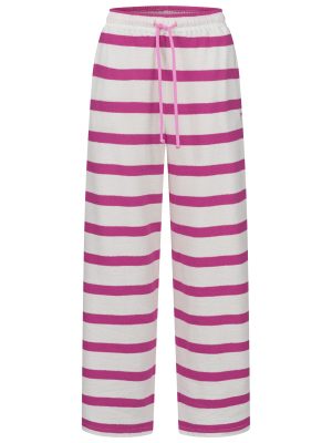 Lounge Hose mit Streifen in pink