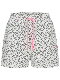 Leo Frottée Shorts in weiß 