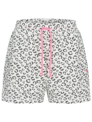 Leo Frottée Shorts in weiß