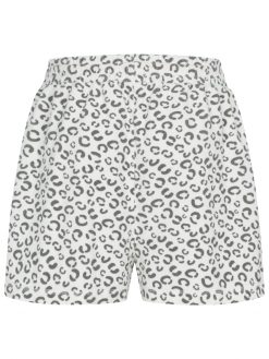 Leo Frottée Shorts in weiß Rückansicht