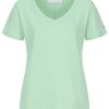 V-neck T-shirt in grün