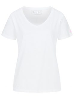 T-shirt V-neck weiß