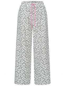 Lounge Leo Frottée Hose in weiss