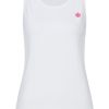 Rib Top in weiss mit Smiley