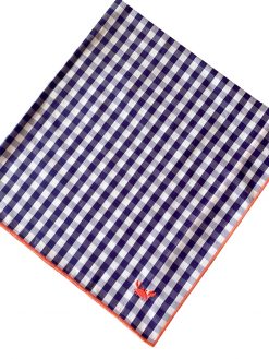 Lila kariertes Bandana