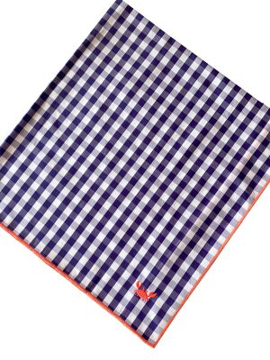 Lila kariertes Bandana