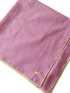 Bandana mit Streifen in rosa-weiß